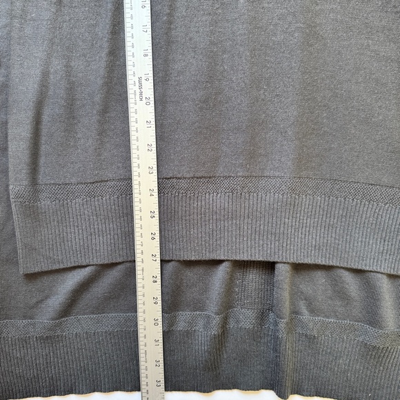Lululemon Be At Ease Poncho Graphite Grey Knit Cashmere Blend Sweater One Size - Picture 9 of 15